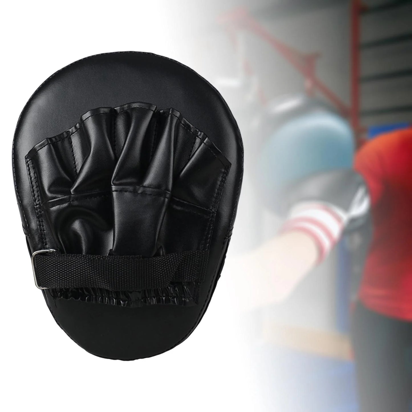 Almohadilla de entrenamiento para boxeo, curva, con enfoque, para golpear, color negro