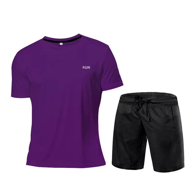 Ropa deportiva para hombre, chándal, ropa de compresión para gimnasio, conjunto para correr, ropa deportiva, camisetas, ropa deportiva para hombre, camisetas