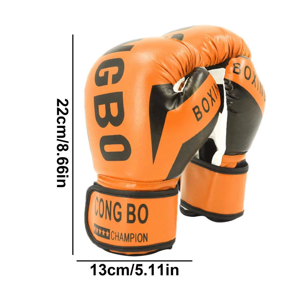 1 par de manoplas de boxeo de cuero suave para entrenamiento de boxeo, kickboxing, muay thai, para niños.