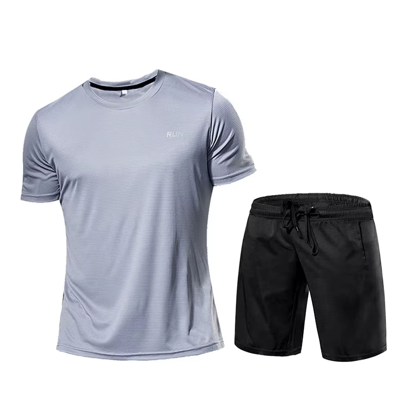 Ropa deportiva para hombre, chándal, ropa de compresión para gimnasio, conjunto para correr, ropa deportiva, camisetas, ropa deportiva para hombre, camisetas