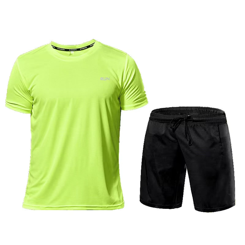 Ropa deportiva para hombre, chándal, ropa de compresión para gimnasio, conjunto para correr, ropa deportiva, camisetas, ropa deportiva para hombre, camisetas
