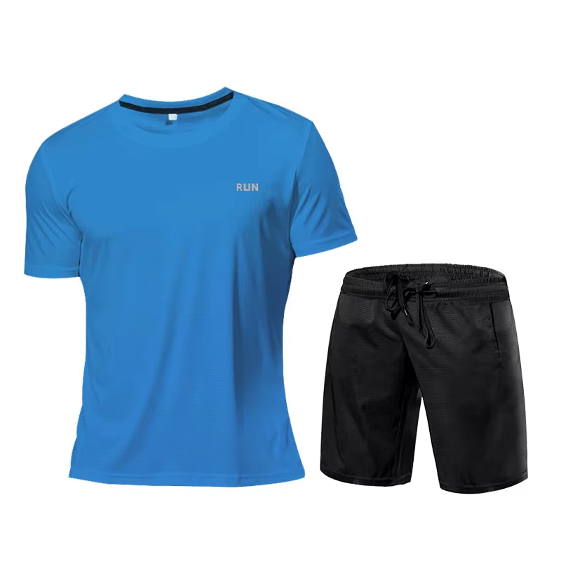 Ropa deportiva para hombre, chándal, ropa de compresión para gimnasio, conjunto para correr, ropa deportiva, camisetas, ropa deportiva para hombre, camisetas