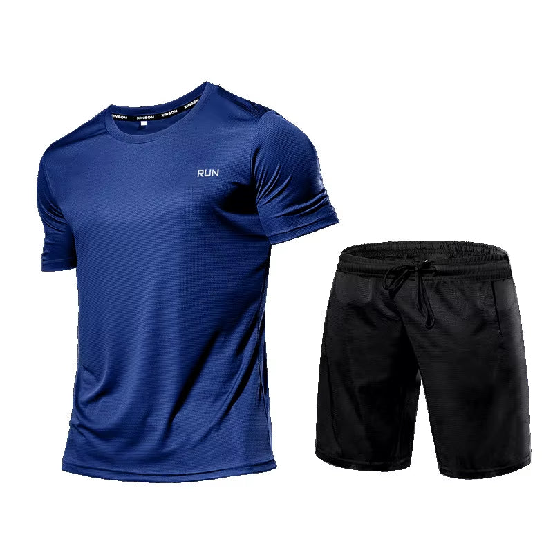 Ropa deportiva para hombre, chándal, ropa de compresión para gimnasio, conjunto para correr, ropa deportiva, camisetas, ropa deportiva para hombre, camisetas