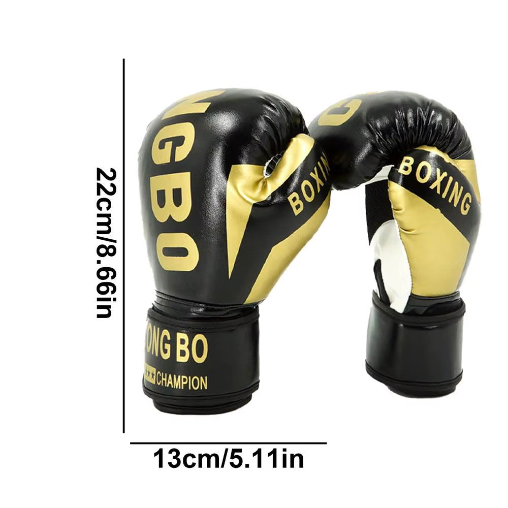 1 par de manoplas de boxeo de cuero suave para entrenamiento de boxeo, kickboxing, muay thai, para niños.