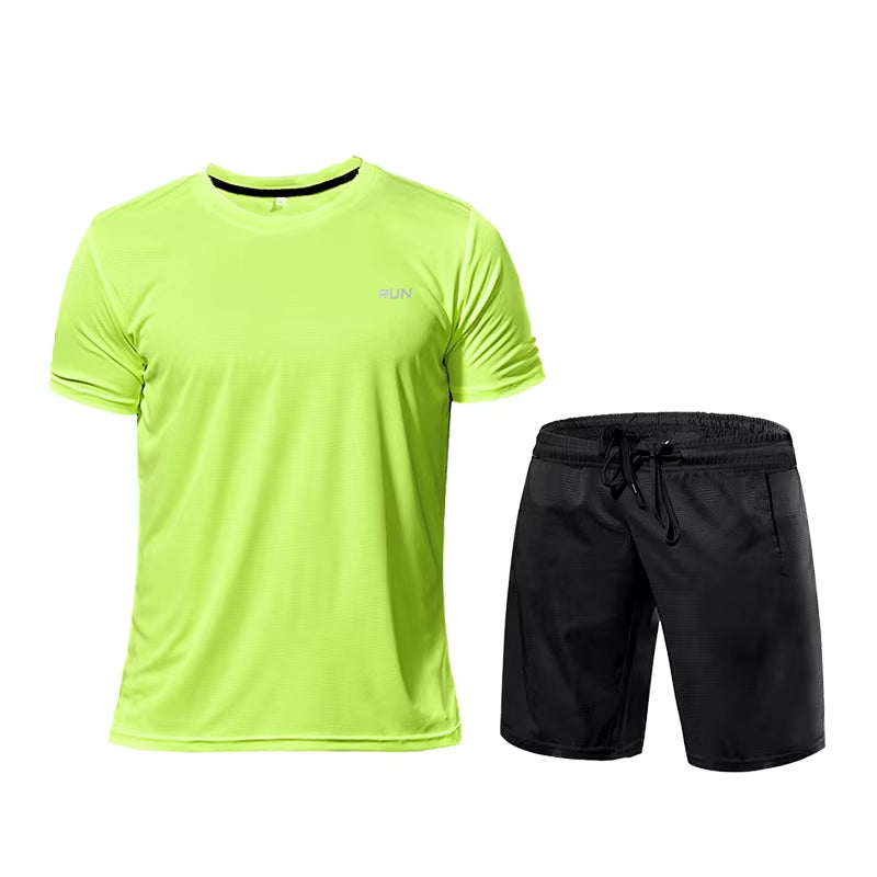 Ropa deportiva para hombre, chándal, ropa de compresión para gimnasio, conjunto para correr, ropa deportiva, camisetas, ropa deportiva para hombre, camisetas