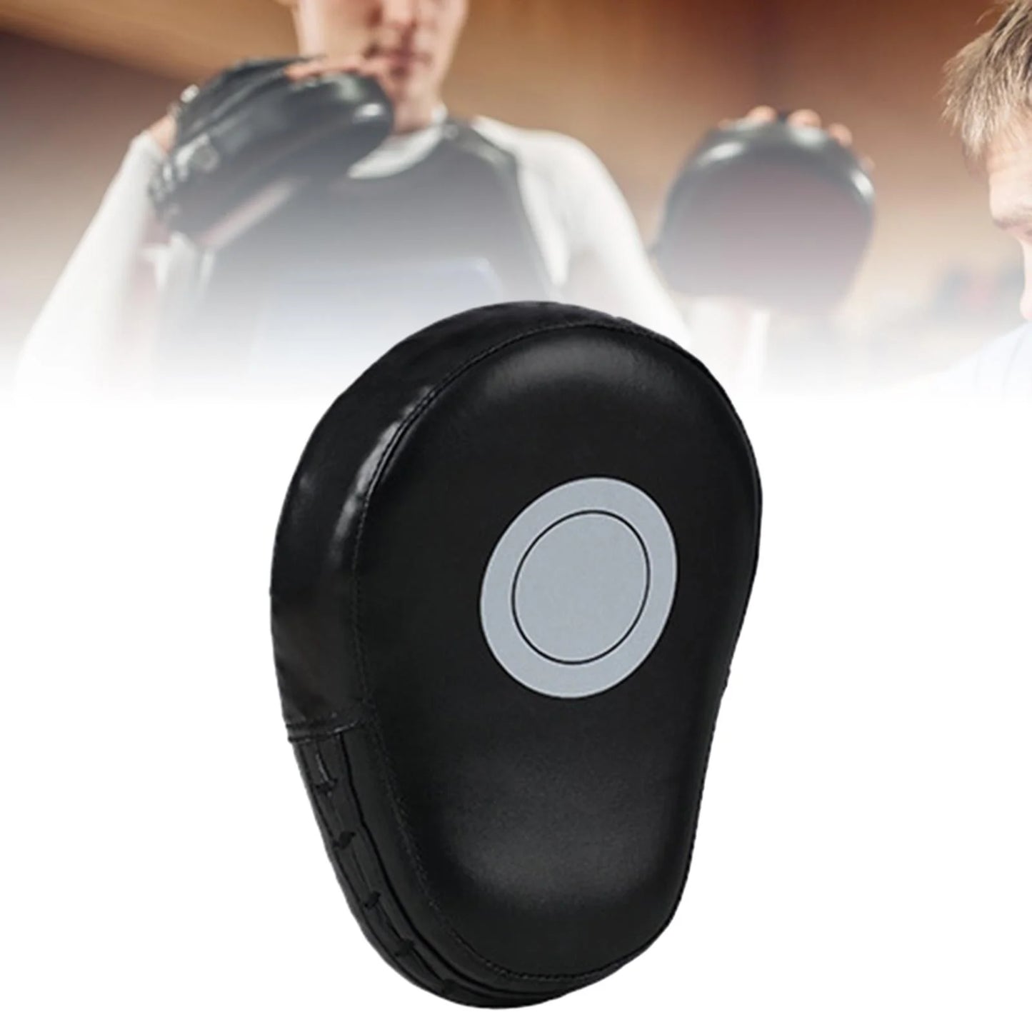 Almohadilla de entrenamiento para boxeo, curva, con enfoque, para golpear, color negro