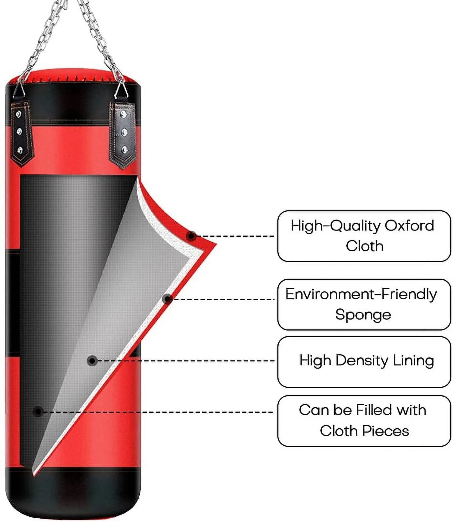 Saco de boxeo colgante para niños, ideal para entrenamiento de velocidad, gimnasio, con guantes y accesorios.