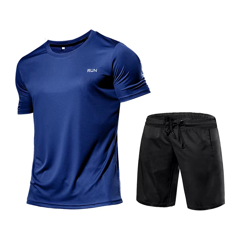Ropa deportiva para hombre, chándal, ropa de compresión para gimnasio, conjunto para correr, ropa deportiva, camisetas, ropa deportiva para hombre, camisetas