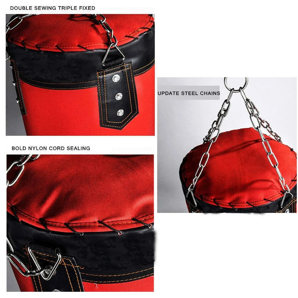 Saco de boxeo colgante para niños, ideal para entrenamiento de velocidad, gimnasio, con guantes y accesorios.
