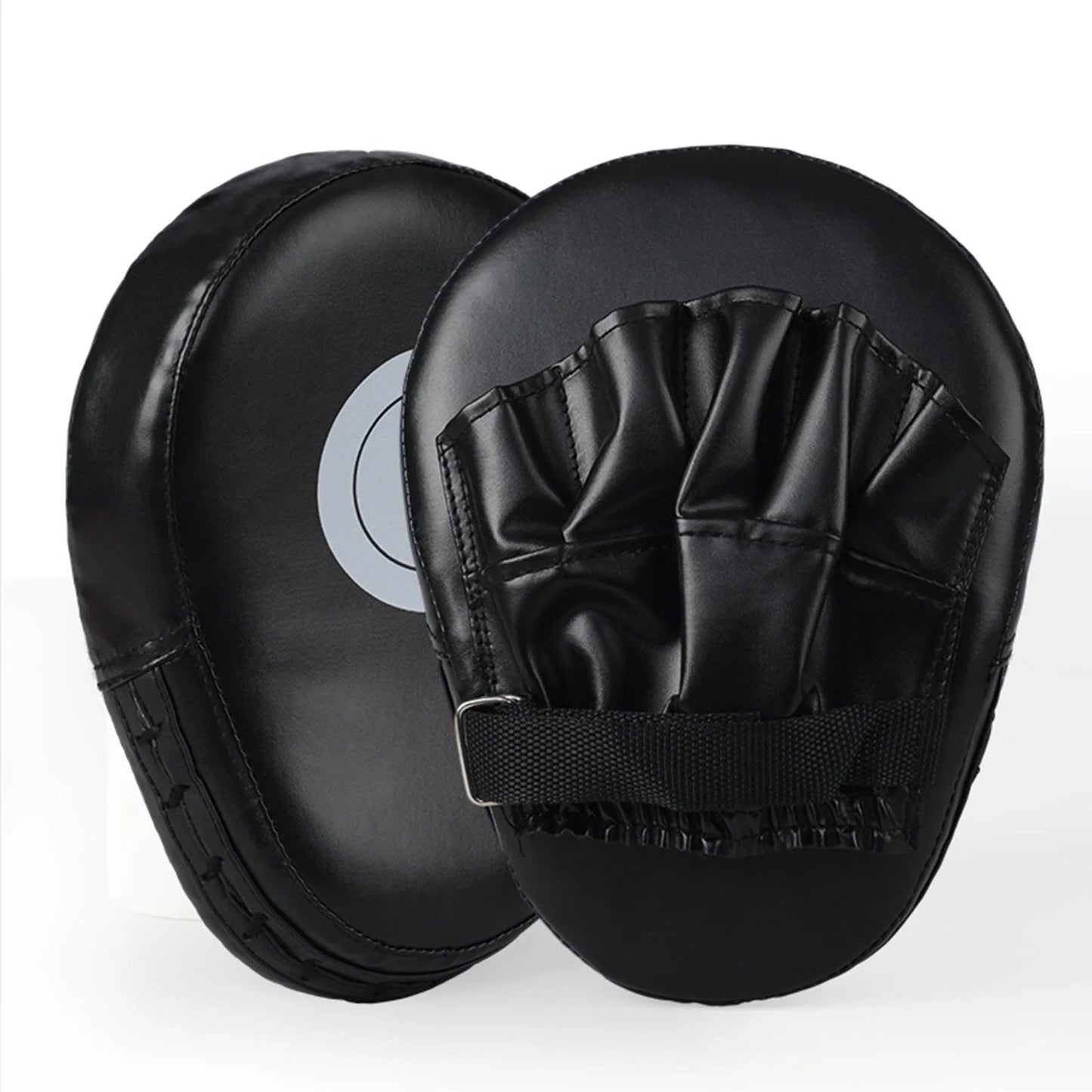 Almohadilla de entrenamiento para boxeo, curva, con enfoque, para golpear, color negro