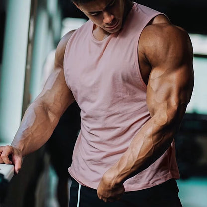 Camiseta sin mangas de verano para hombre, camisetas de entrenamiento de culturismo, camiseta lisa sin mangas, ropa deportiva informal