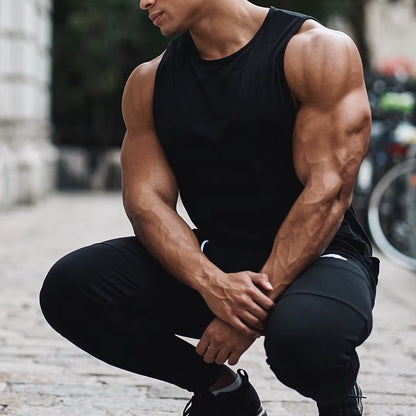 Camiseta sin mangas de verano para hombre, camisetas de entrenamiento de culturismo, camiseta lisa sin mangas, ropa deportiva informal