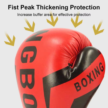 1 par de manoplas de boxeo de cuero suave para entrenamiento de boxeo, kickboxing, muay thai, para niños.