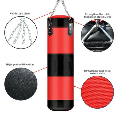 Saco de boxeo colgante para niños, ideal para entrenamiento de velocidad, gimnasio, con guantes y accesorios.