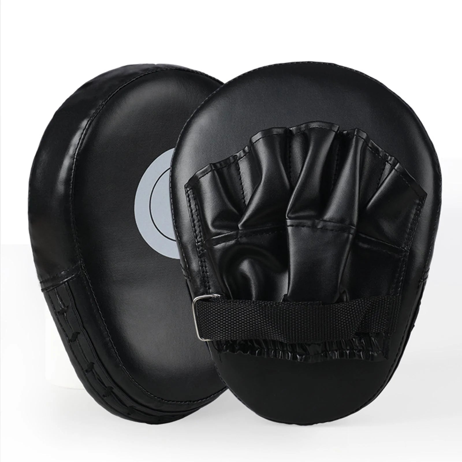Almohadilla de entrenamiento para boxeo, curva, con enfoque, para golpear, color negro